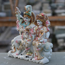 White Marble Shiv Parivar Statue | 12 Inch