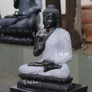 Black Marble Sitting Buddha Statue | 24 Inch