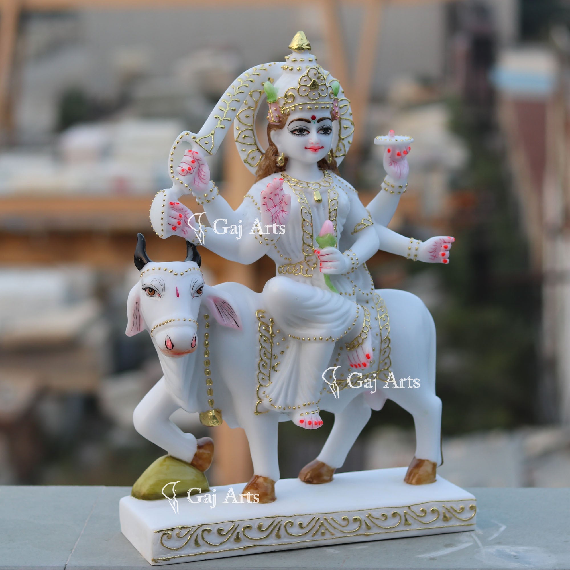 White Marble Umiya Maa Idol | 18 Inch