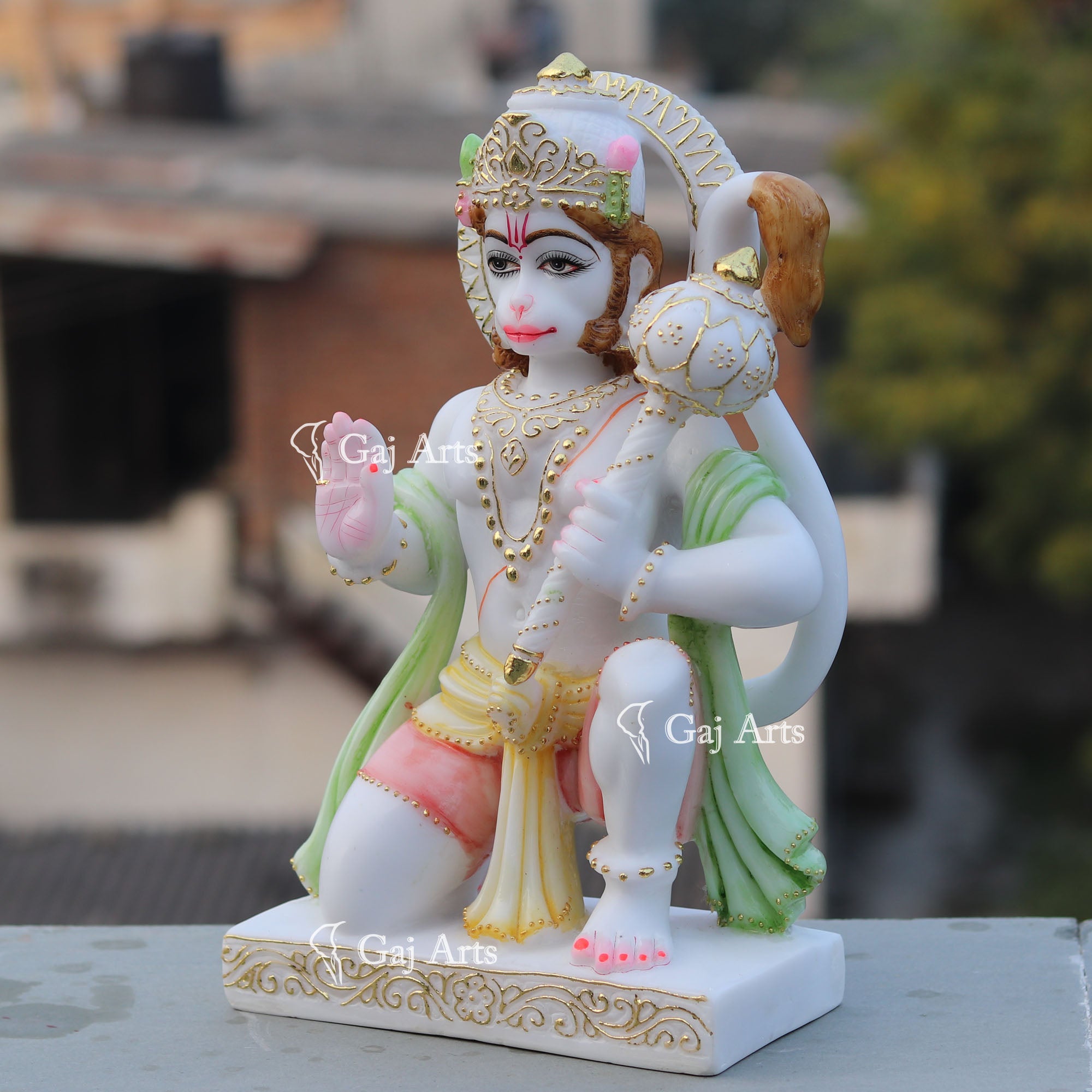 Marble Hanuman Ji Idol | 15 Inch