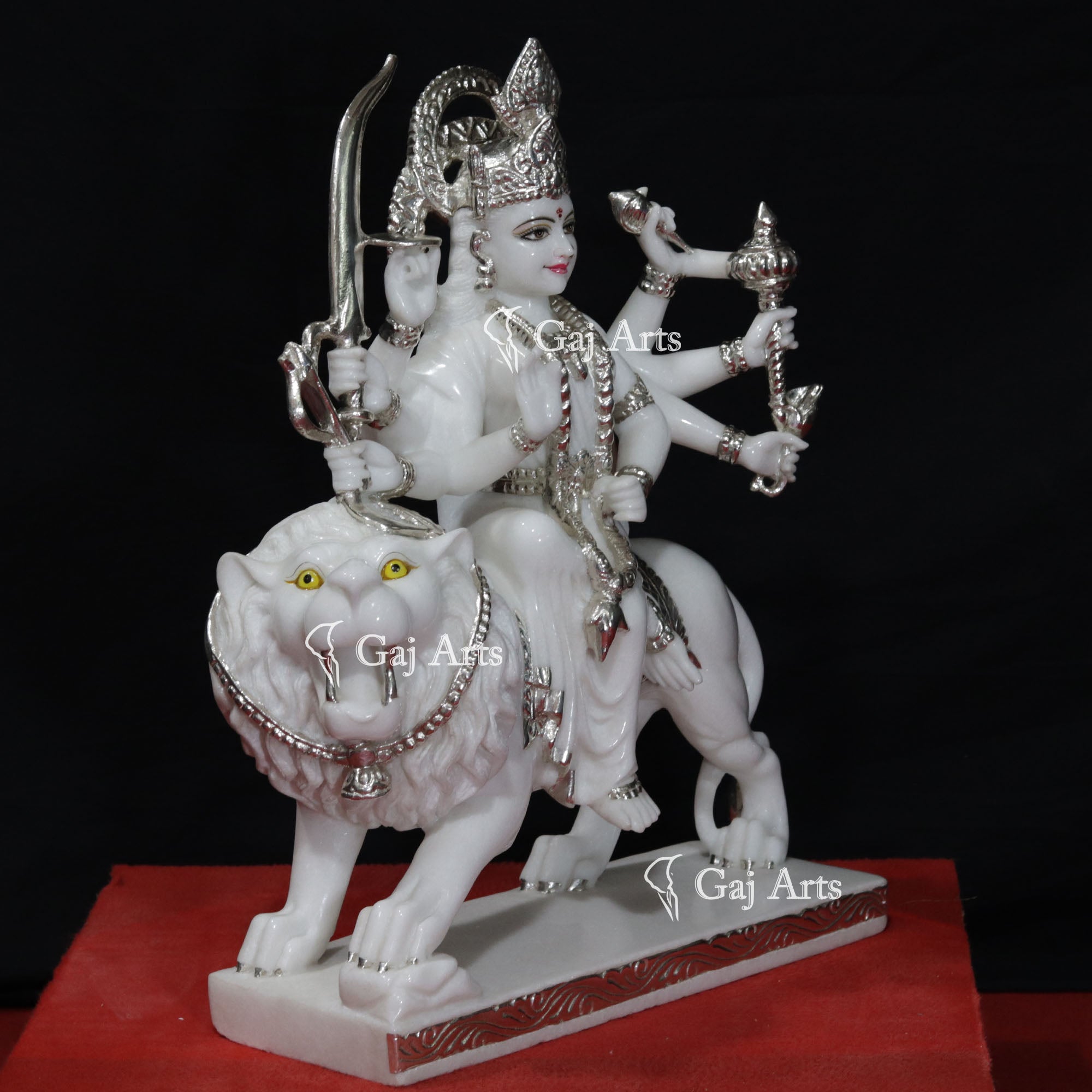 Marble Durga Mata Idol | 24 Inch