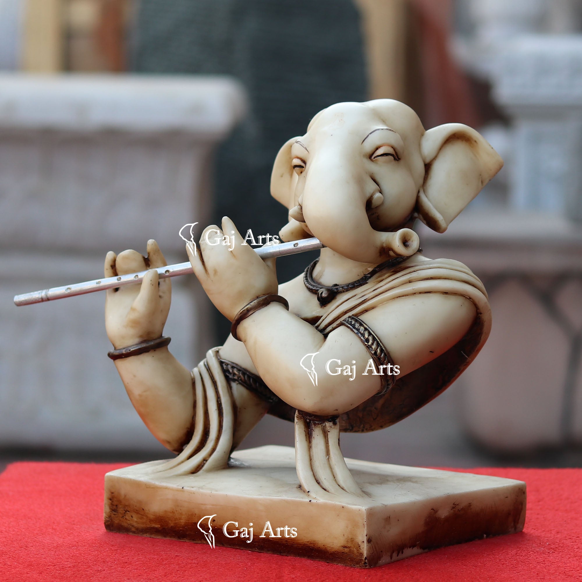Marble Powder Ganpati Vinayak Idol | 12 Inch