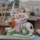 Marble Durga Mata Idol | 24 Inch