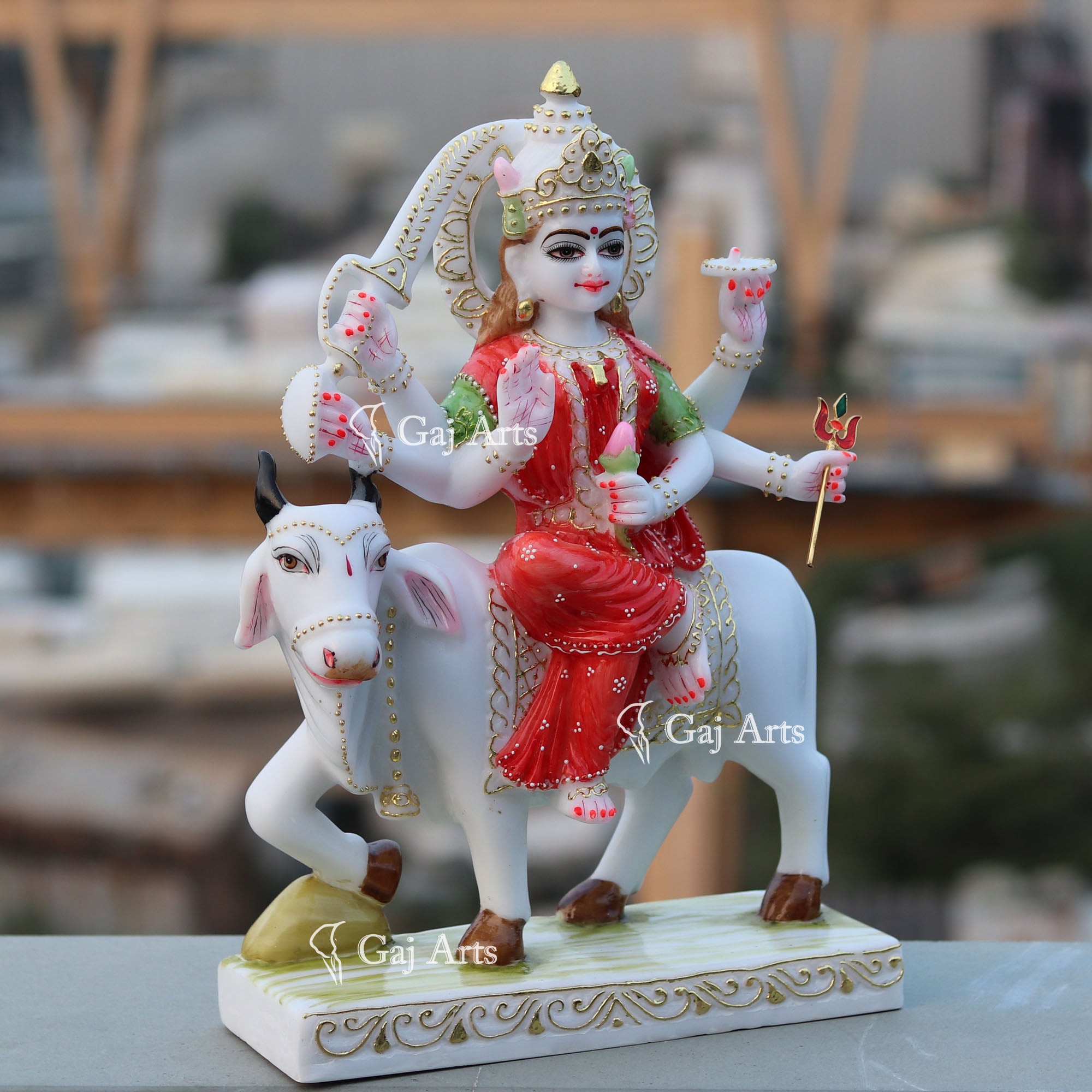 White Marble Umiya Maa Idol | 18 Inch