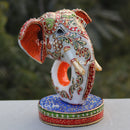 Modern Hand Painted Marble Ganesh Statue | 8 Inch