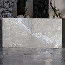 Selenite Dining Table top 84"