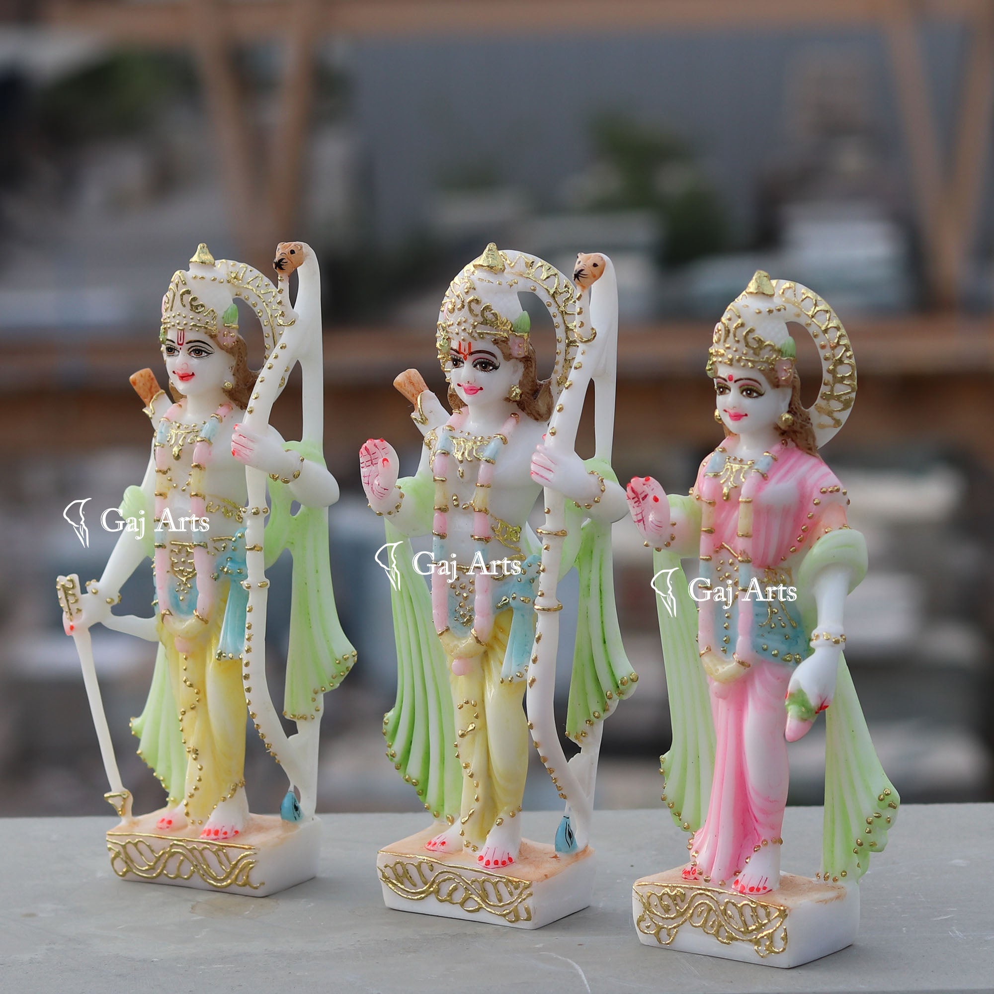 Ethiopia Marble Ram Jodi Idol | 9 Inch