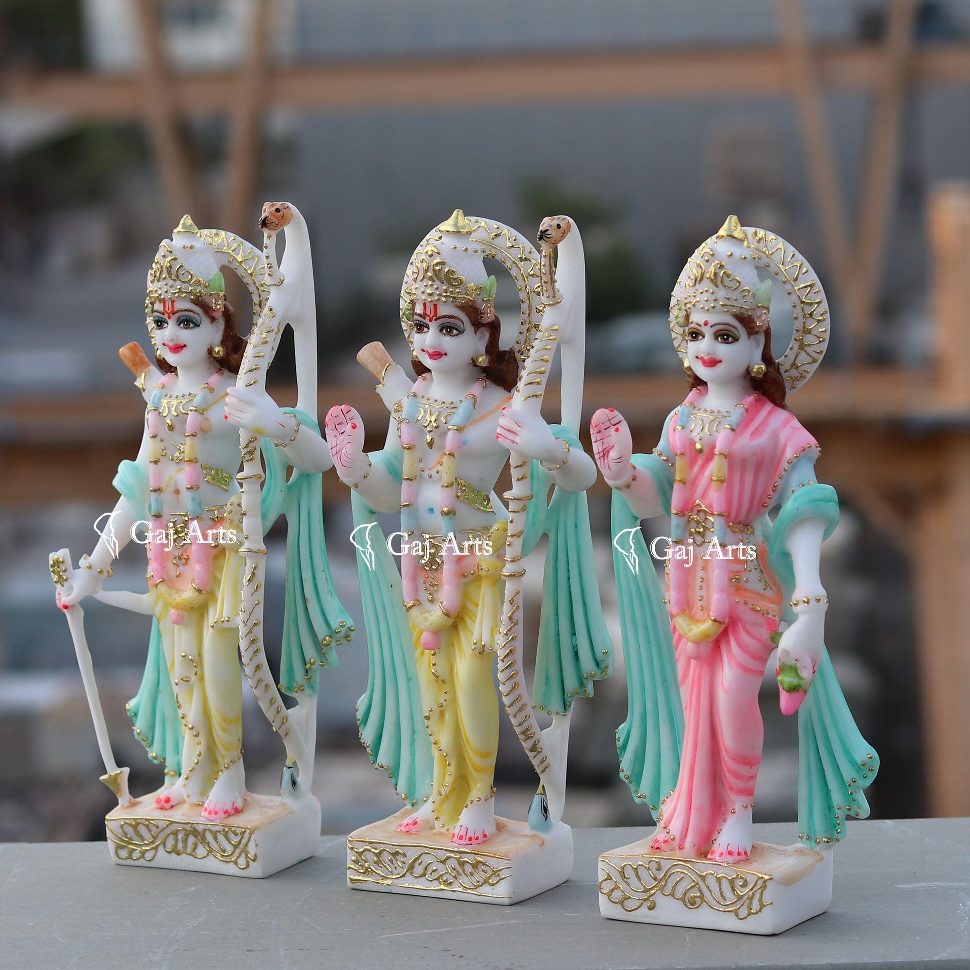 Ethiopia Marble Ram Jodi Idol | 12Inch