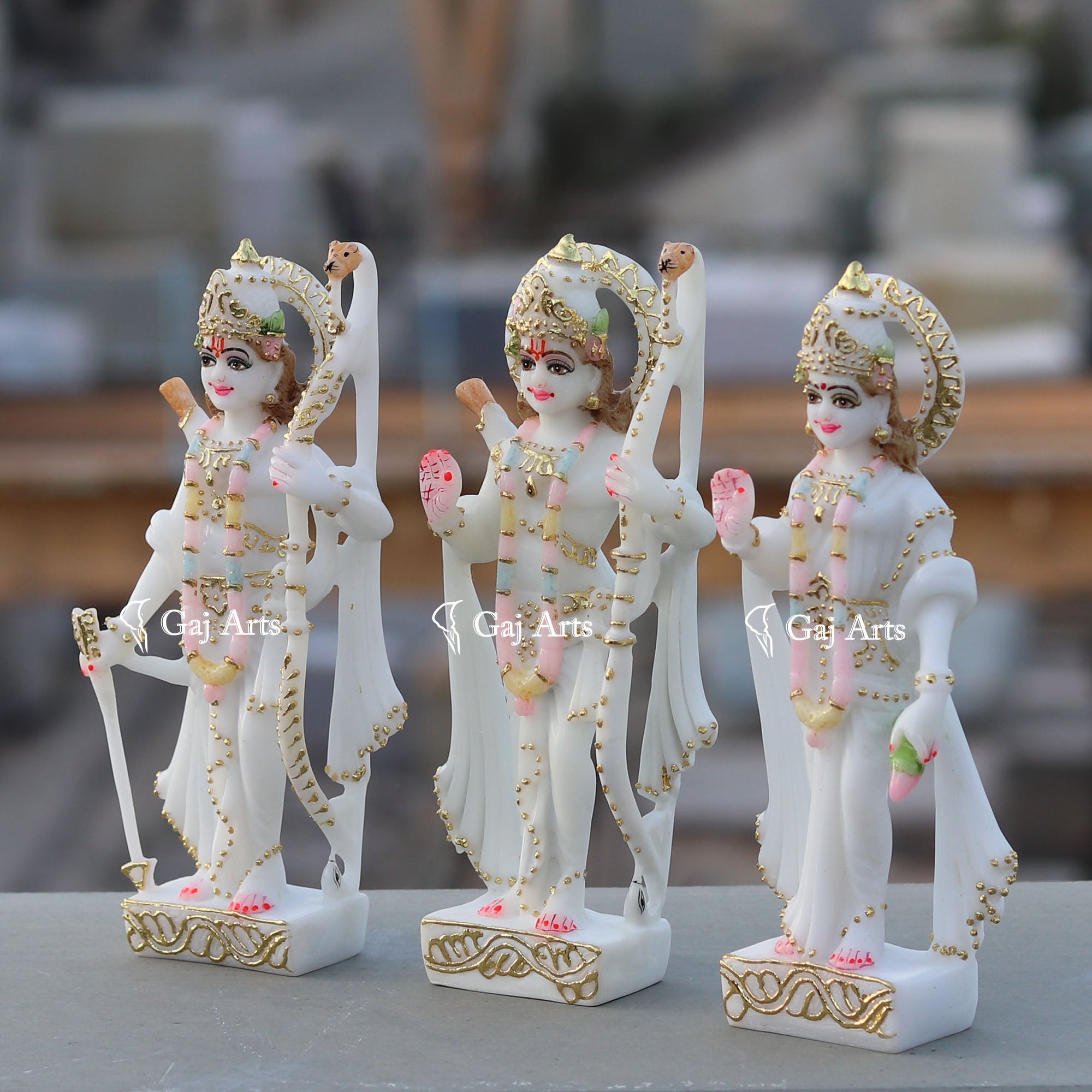 Ethiopia Marble Ram Jodi Idol | 9 Inch