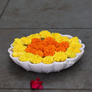 Marble Flower Bowl 12"