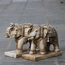 White Marble Elephant Idol | 18 Inch