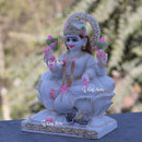 White Marble Lakshmi Mata Idol | 9 Inch