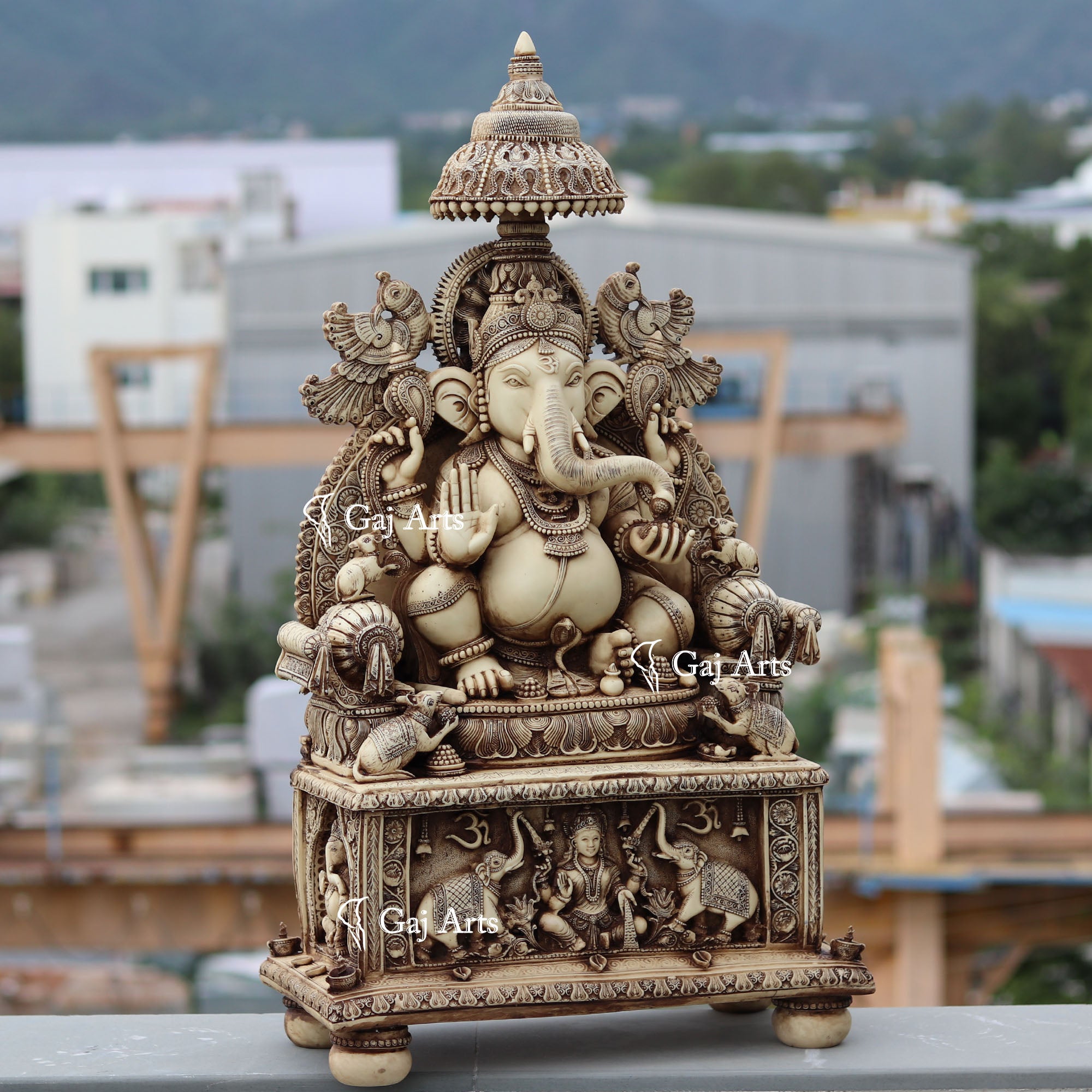 Antique  Ganesha Idol | 36 Inch