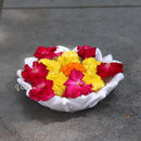Marble Flower Bowl 8"