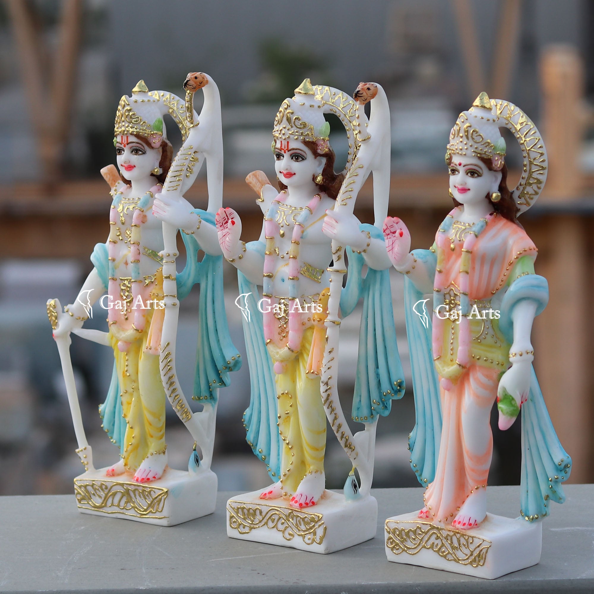 Ethiopia Marble Ram Jodi Idol | 12Inch