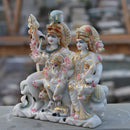 White Marble Shiv Parivar Statue | 12 Inch