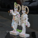 White Marble Radha Krishna Idol | 18 Inch