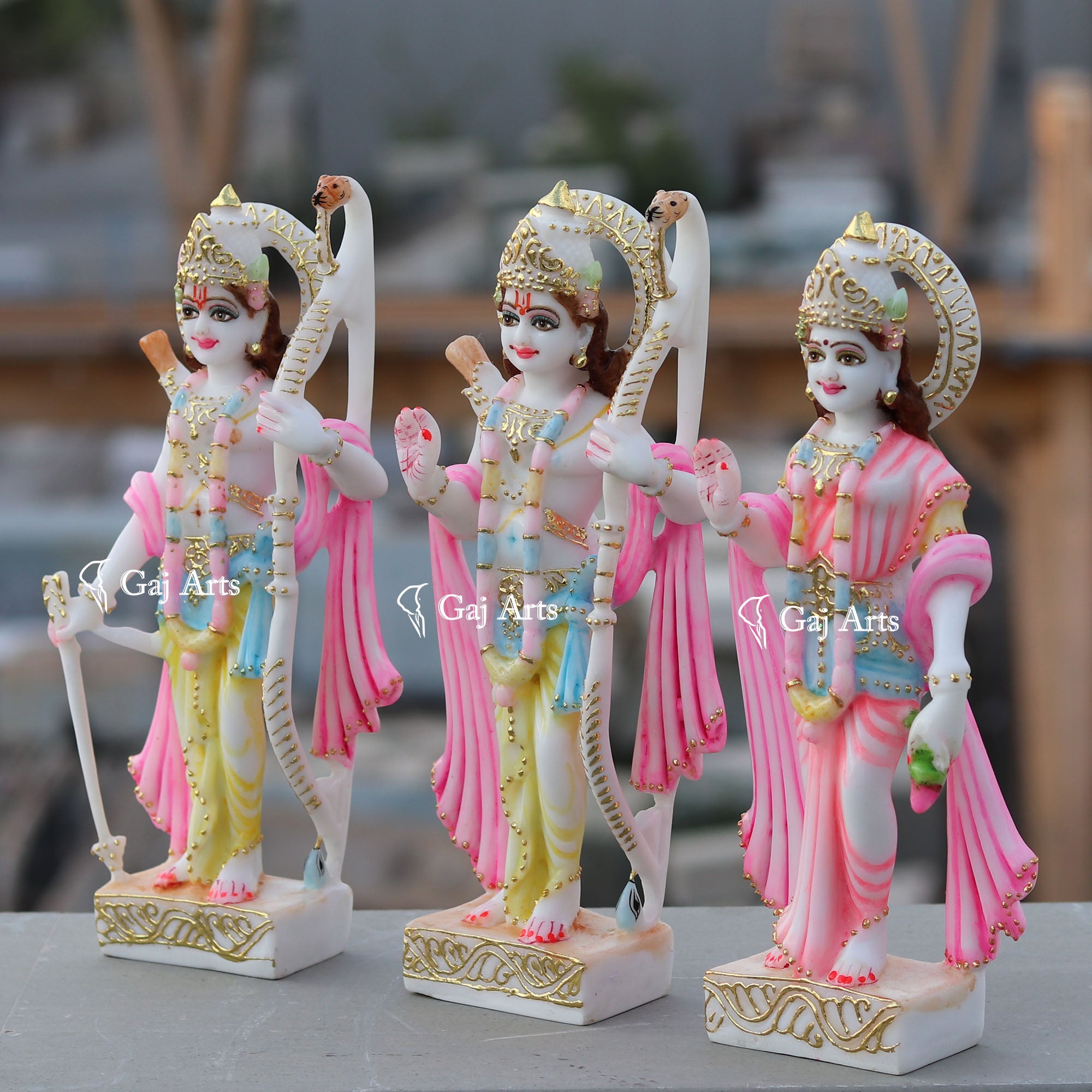Ethiopia Marble Ram Jodi Idol | 12Inch