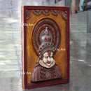 Antique Finish Kathakali Wall Panel | 48 Inch