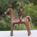 Dhokra Art Horse Riding 11"