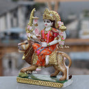 White Marble Durga Maa Idol | 12 Inch