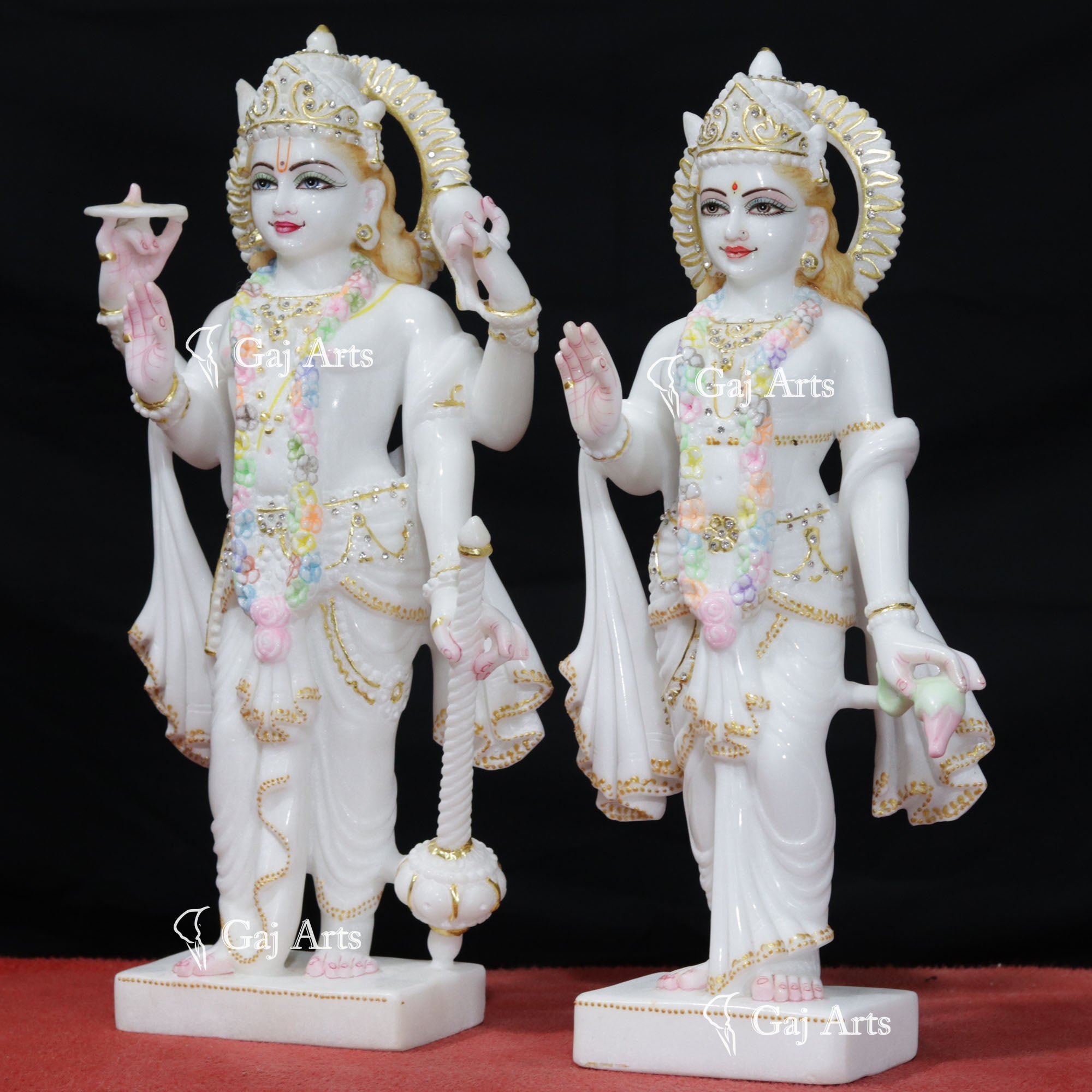 Marble Lakshmi Narayan Idol | 18 Inch