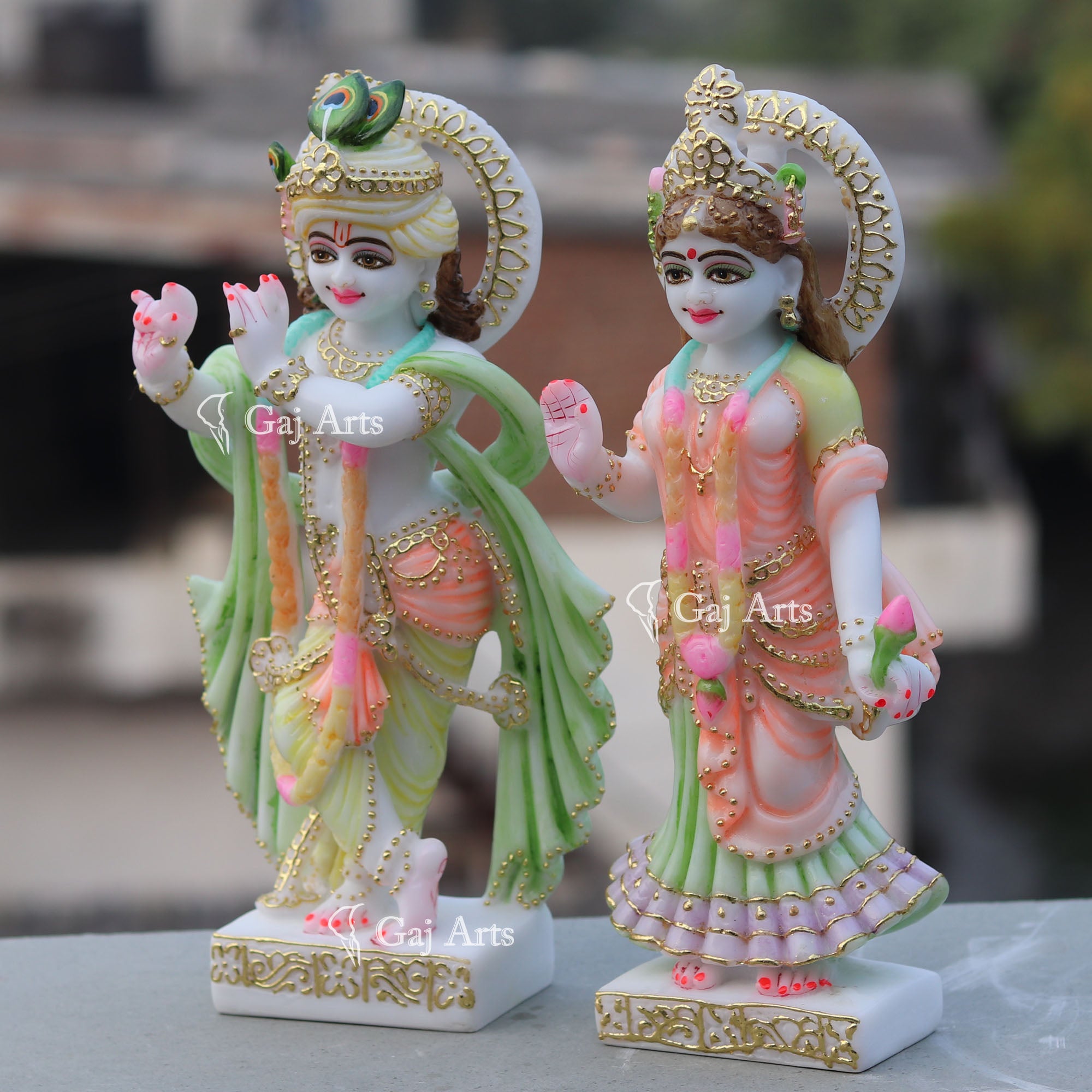 Marble Radha Krishna Idol | 12 Inch