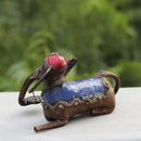 Dhokra art Elephant Diya stand 7"