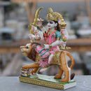 White Marble Durga Maa Statue | 12 Inch