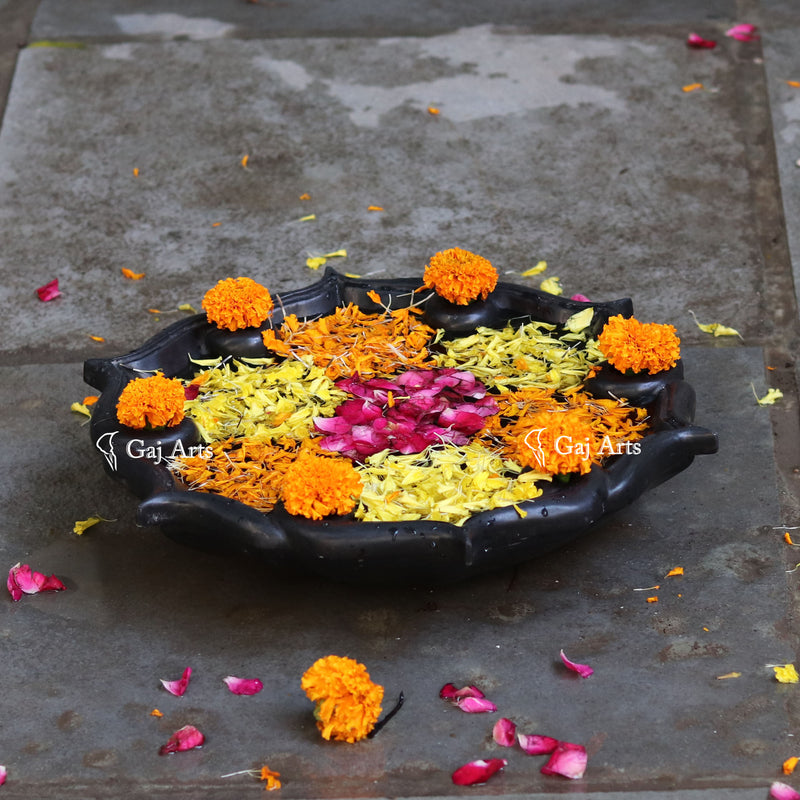 Marble Flower Bowl 15"