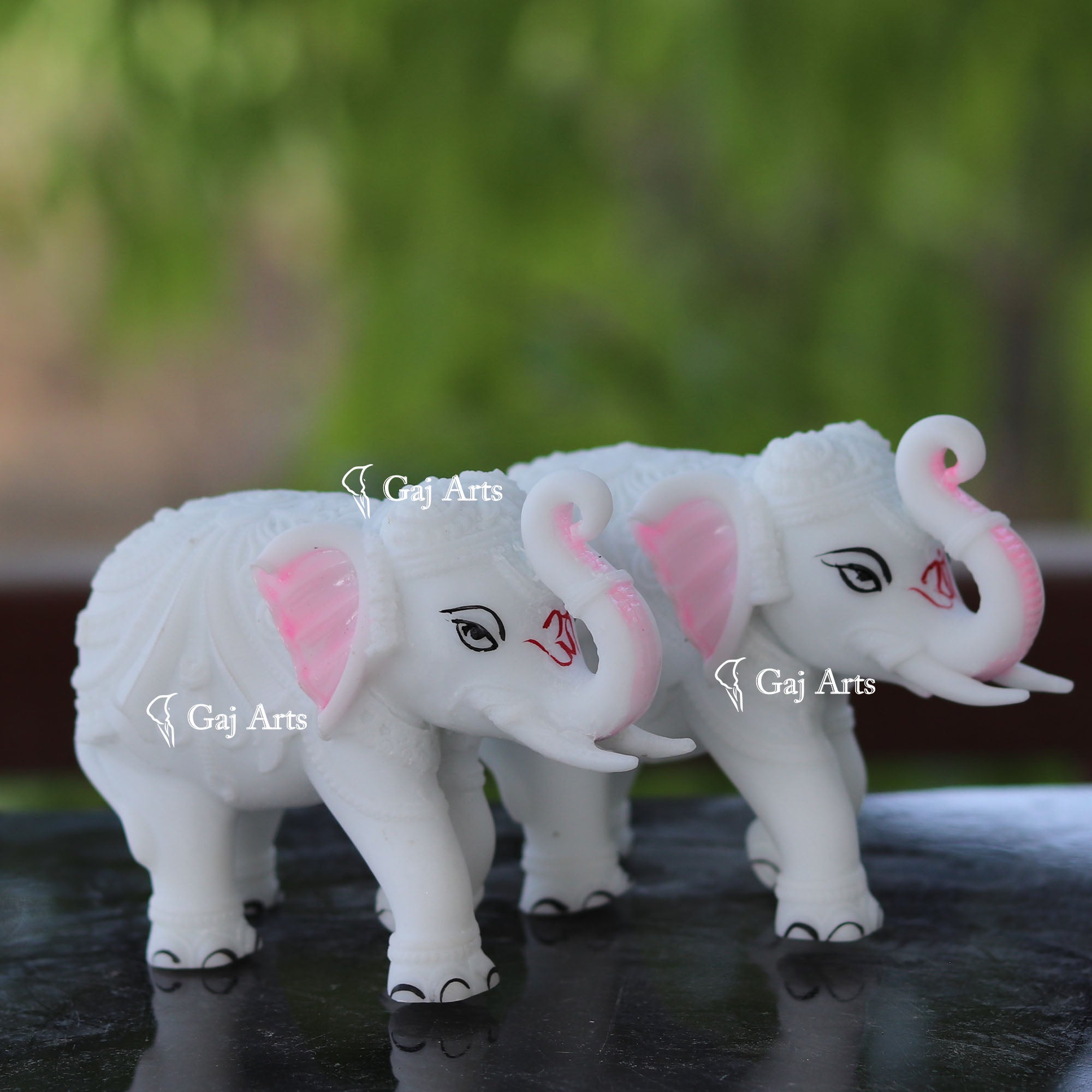 Korean Marble  Elephant Statue | 4 Inch