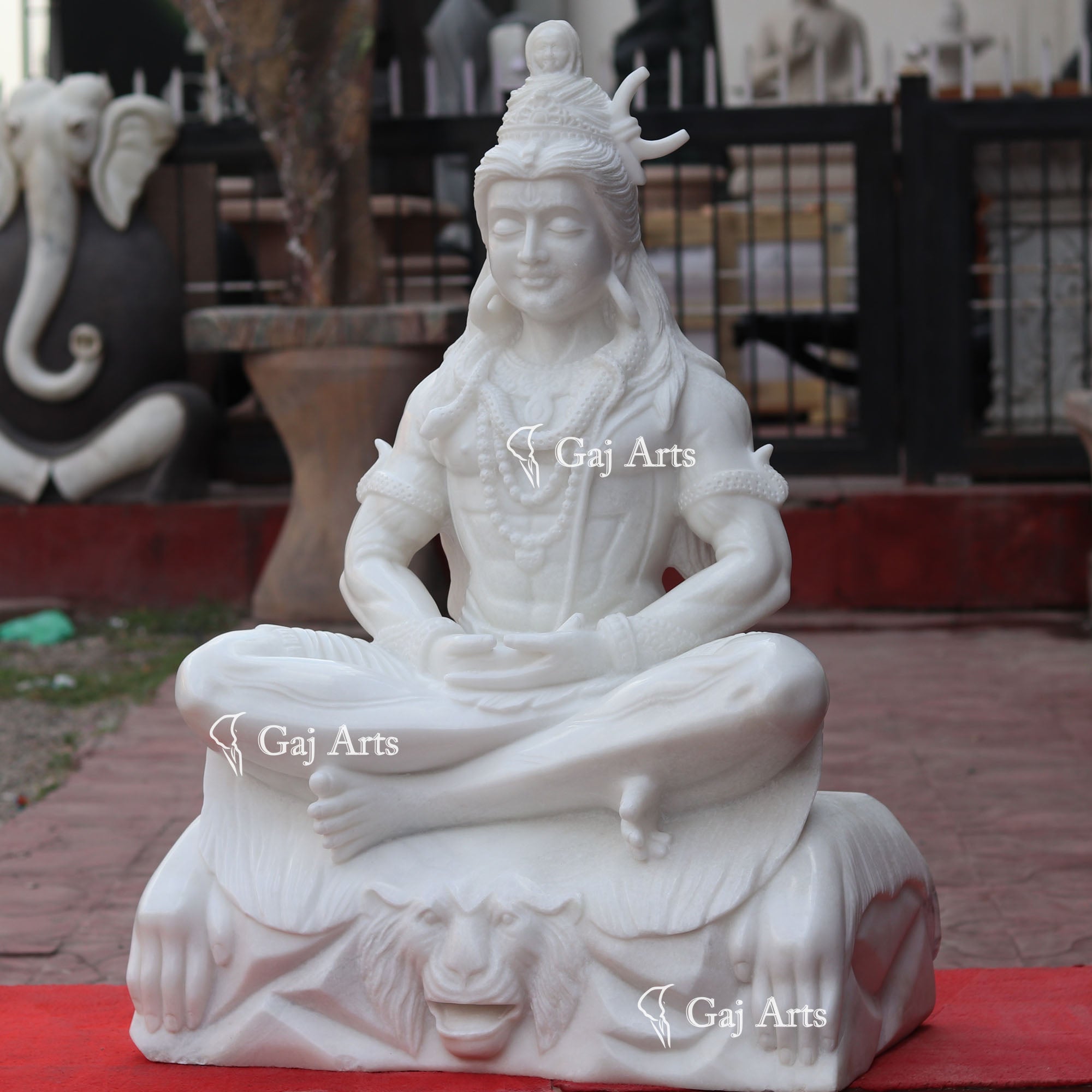 Marble Shiva Statue | 36 Inch