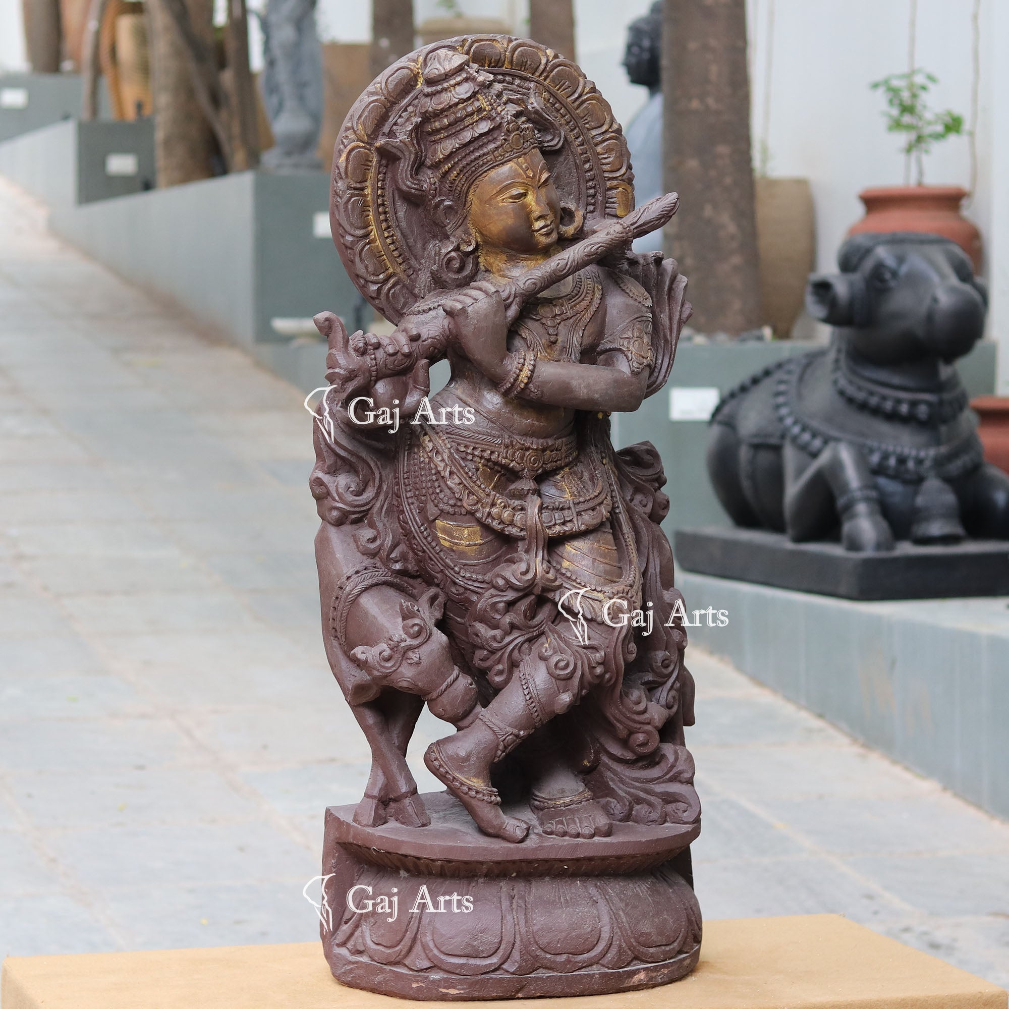 Sand Stone Go Gopal Idol | 48 Inch