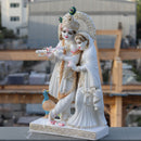 White Marble Ethiopia Radha Krishna Idol | 24 Inch