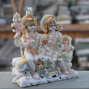 White Marble Shiv Parivar Statue | 12 Inch