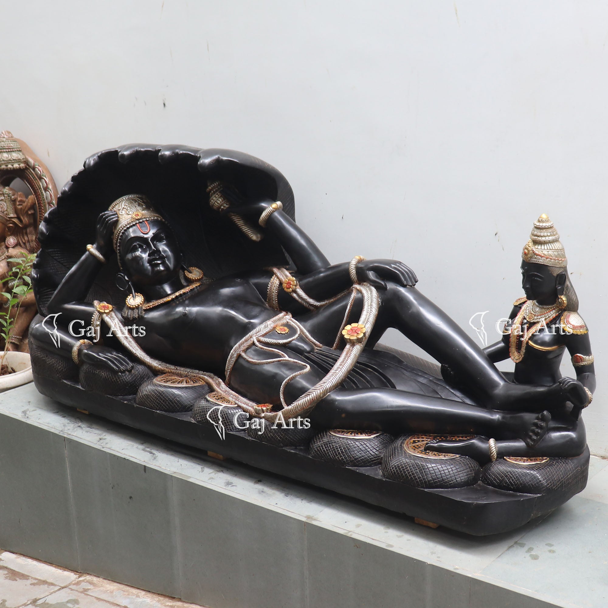 Marble Vishnu Ji Statue | 96 Inch