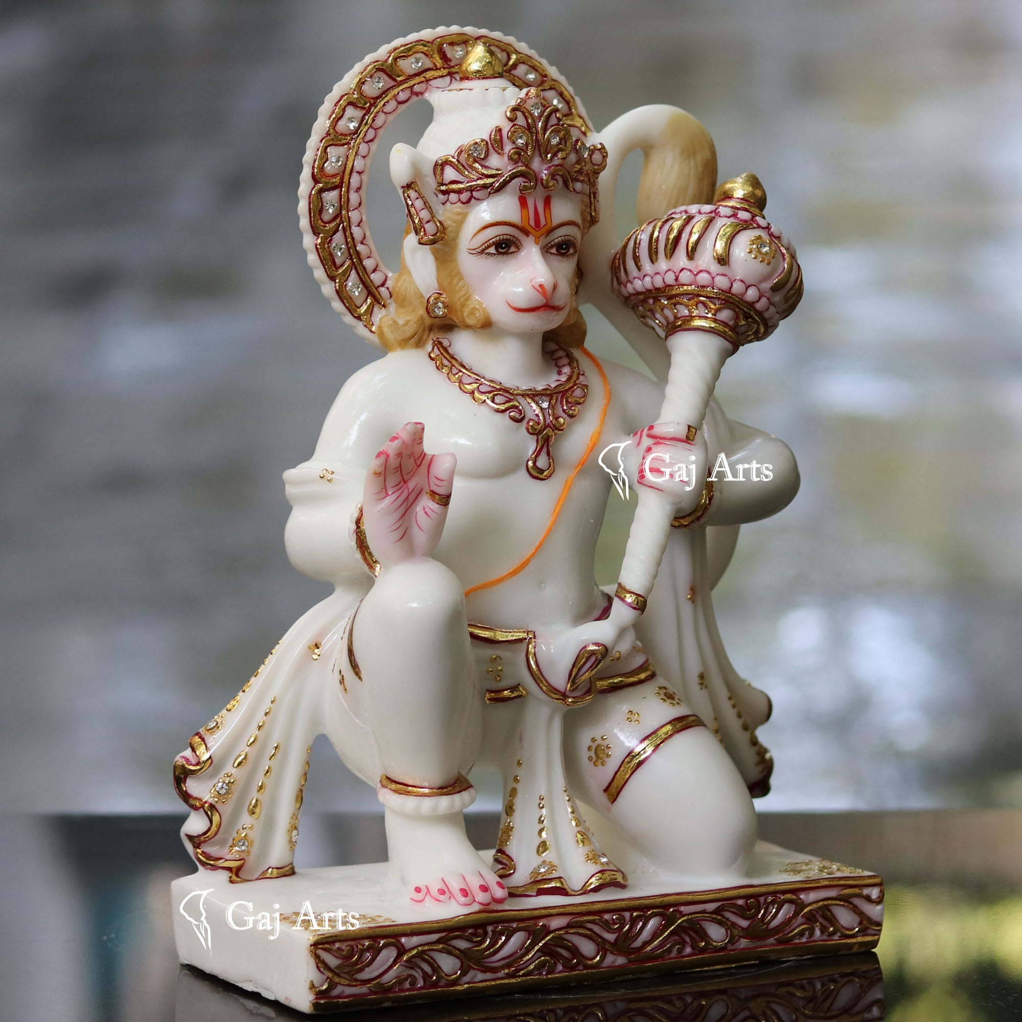 Marble Hanuman Ji Idol | 12 Inch