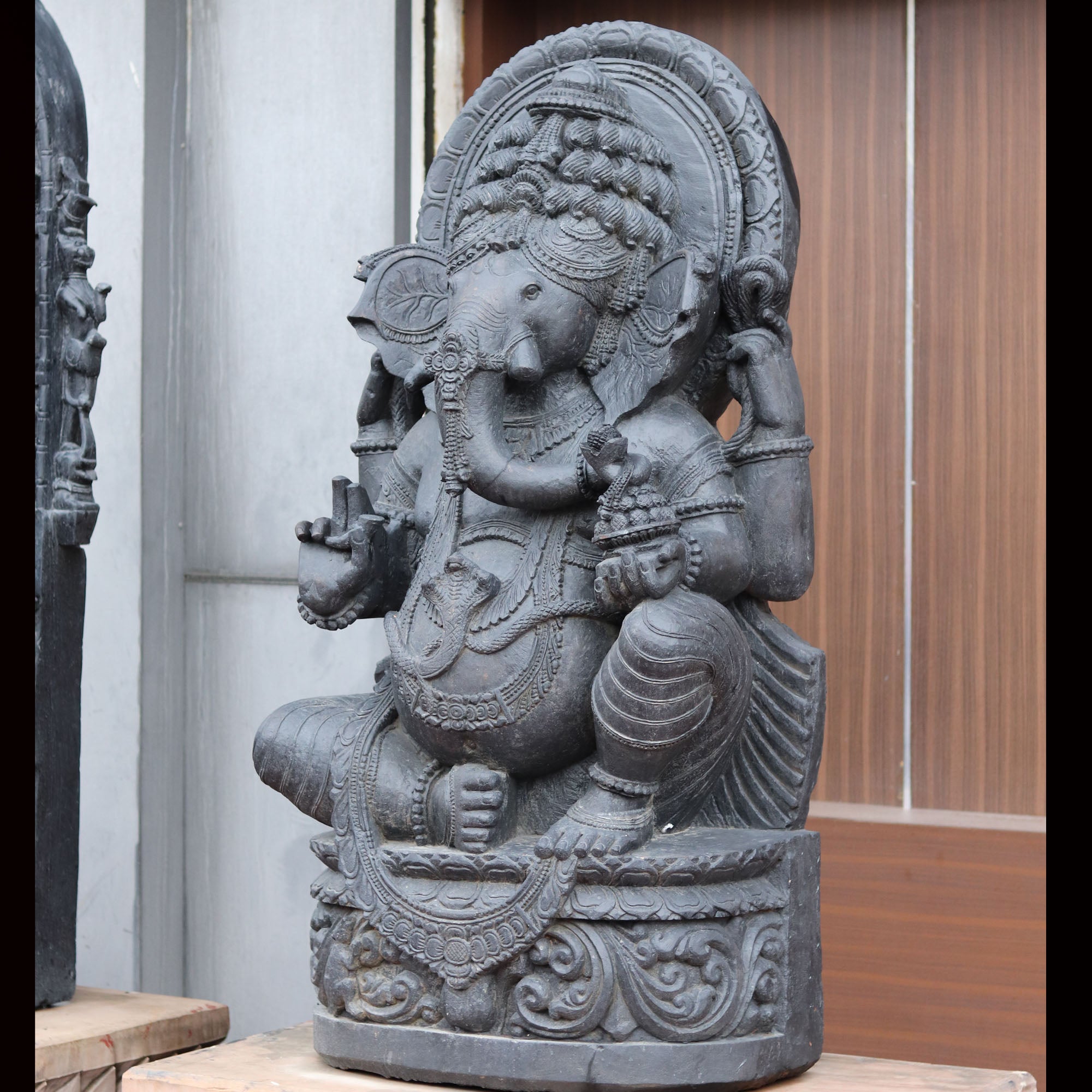 Sandstone Ganesh Murti | 60 Inch
