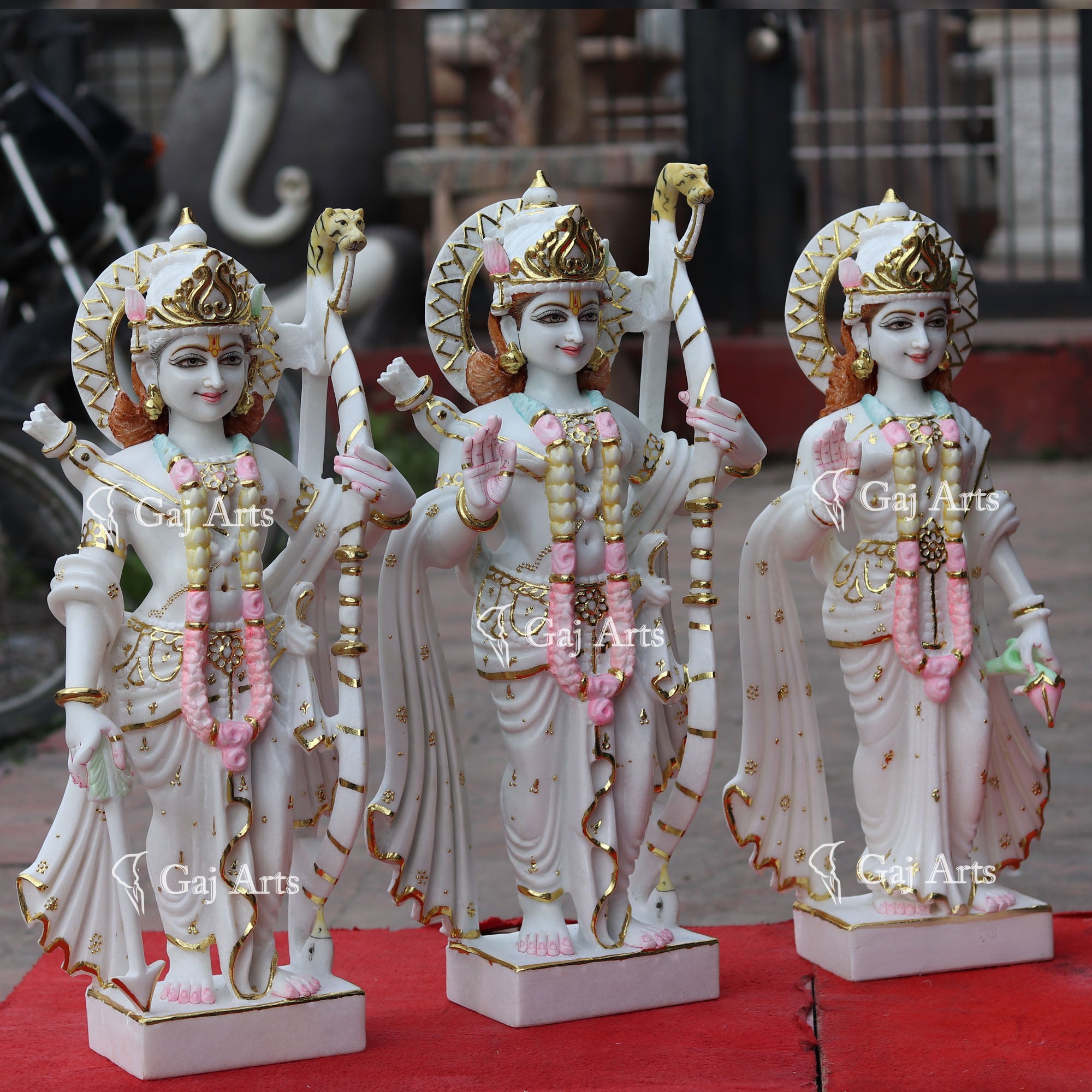 Marble Ram Jodi Idol | 24 Inch