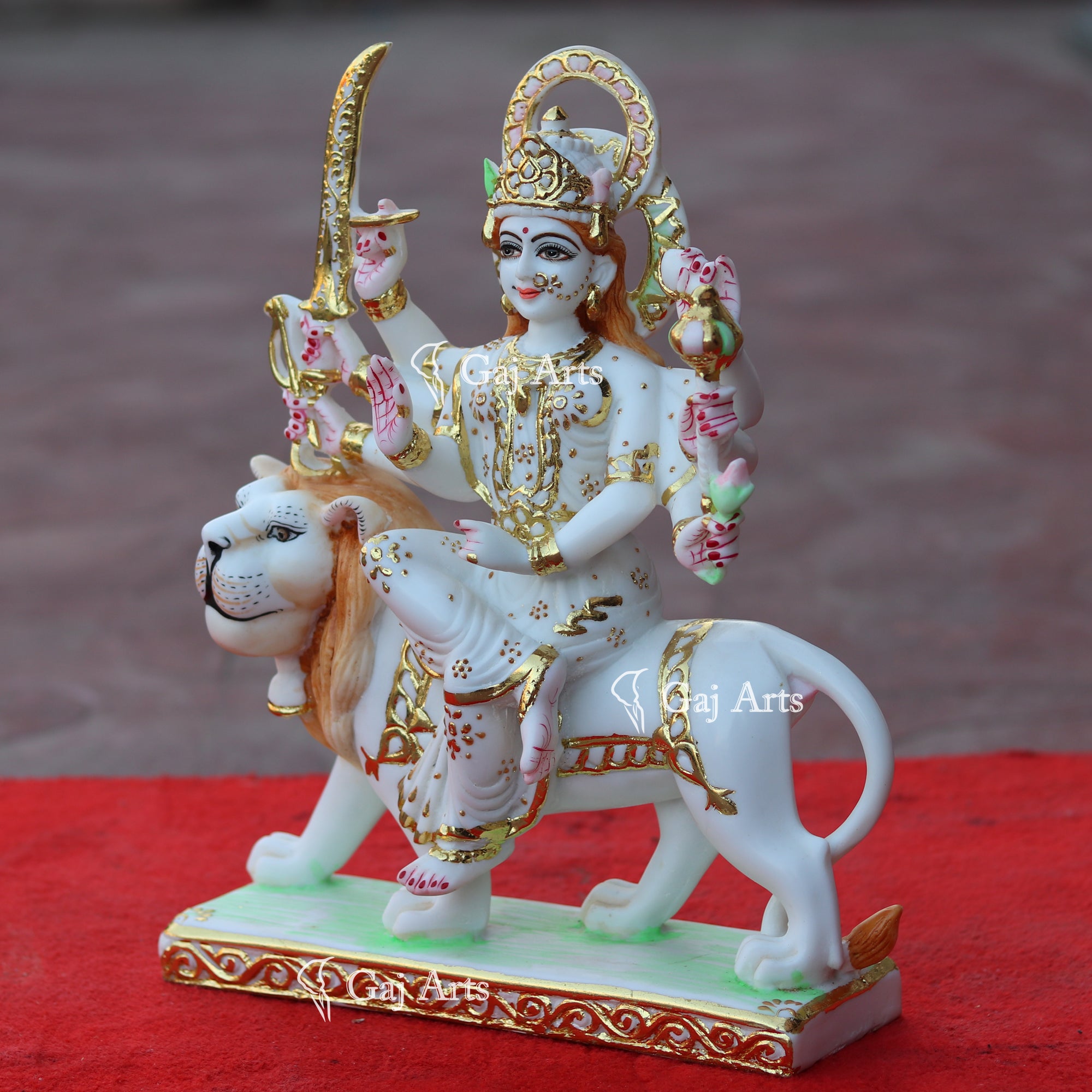 Marble Durga Maa Idol | 15 Inch