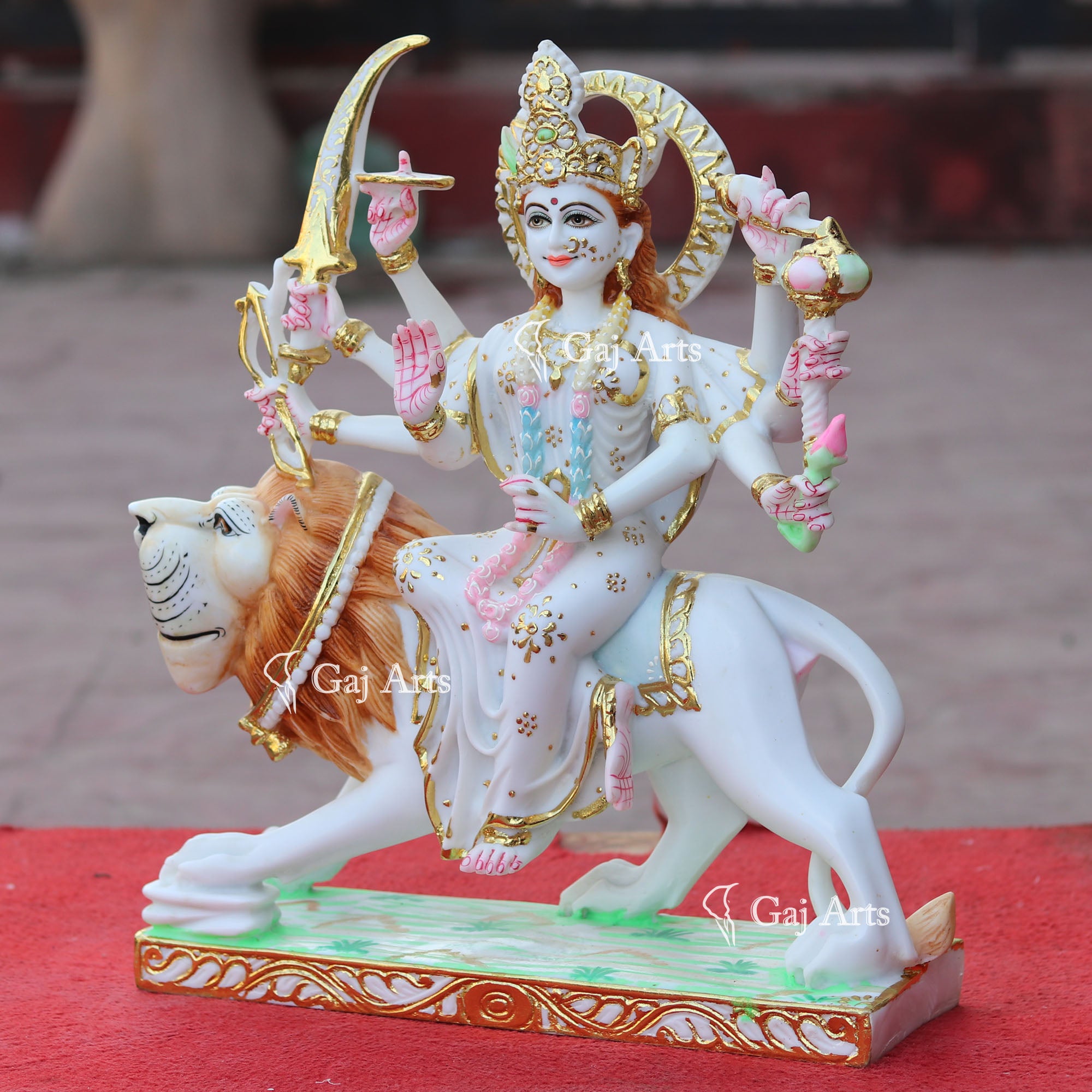 Marble Durga Maa Idol | 18 Inch