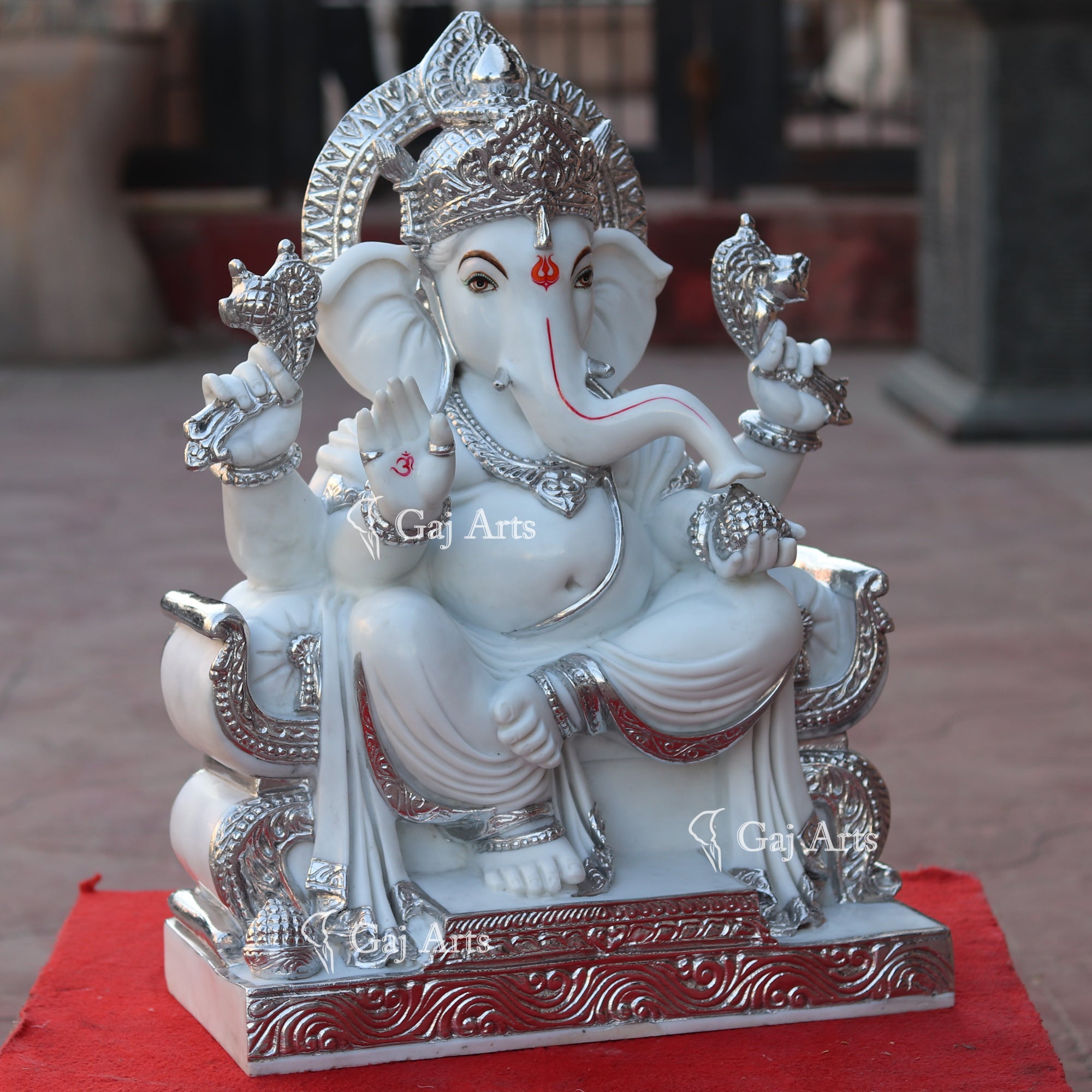 Makrana Marble Powder Ganesh Idol | 24 Inch