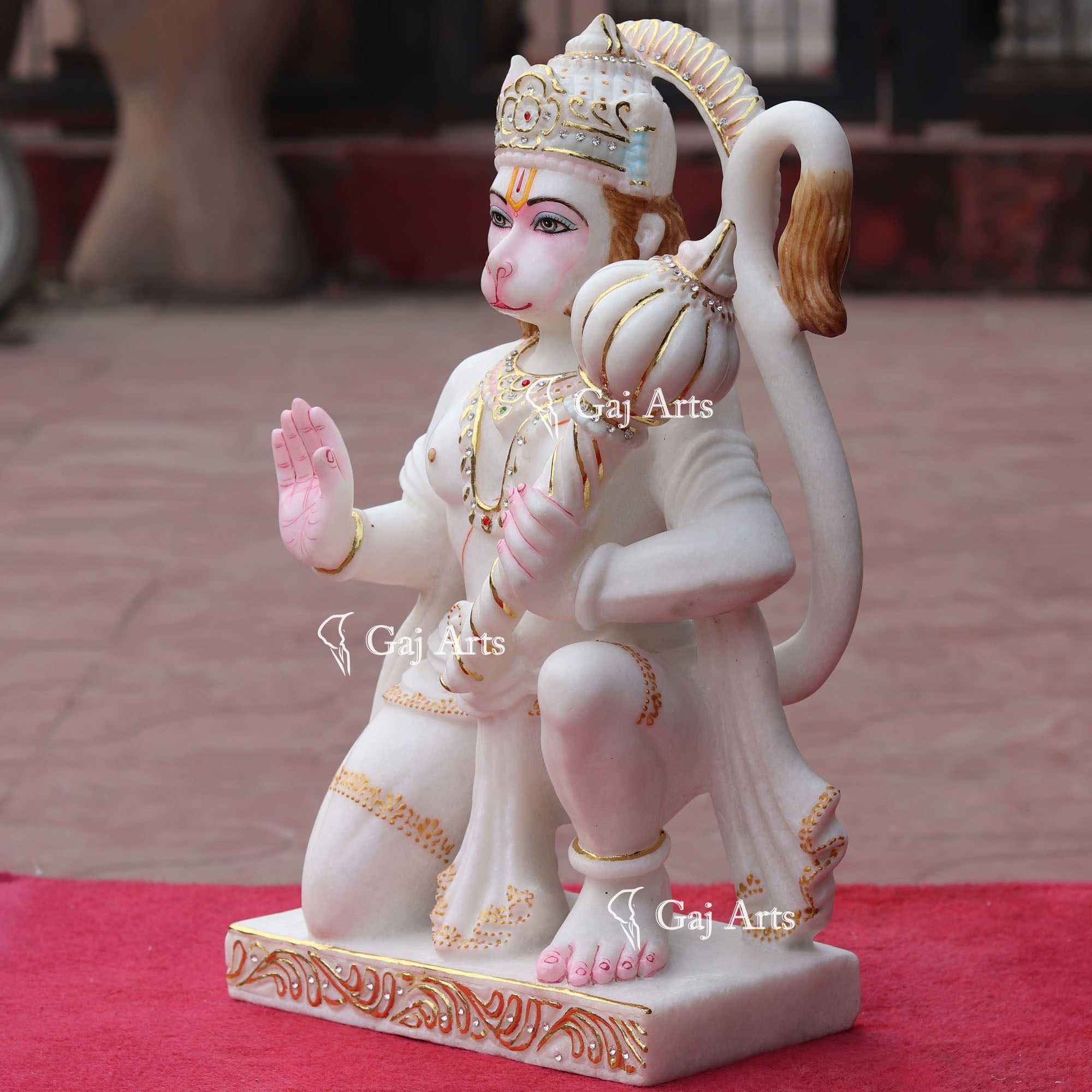 Marble Hanuman Ji Idol | 18 Inch