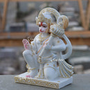 Ethiopia Marble Hanuman Ji Idol | 12 Inch