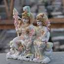 White Marble Shiv Parivar Statue | 12 Inch