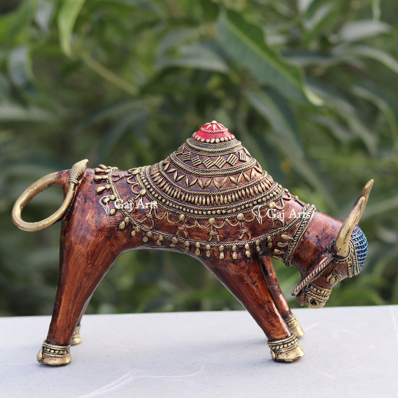 Bastar Dhokra Art Bull Nandi 9"
