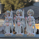 White Marble Ram Jodi Idol | 18 Inch
