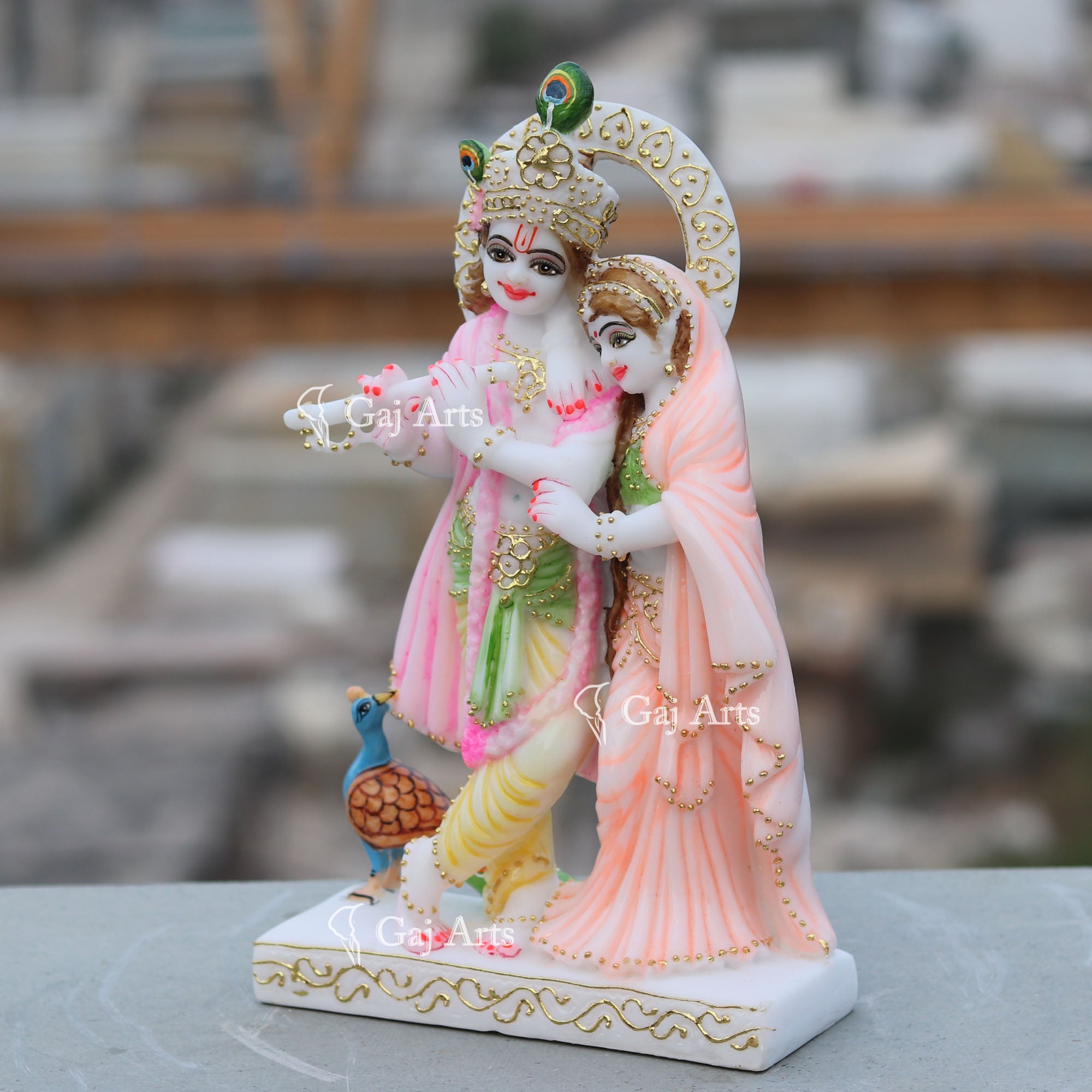 Marble Radha Krishna Jodi | 12 Inch