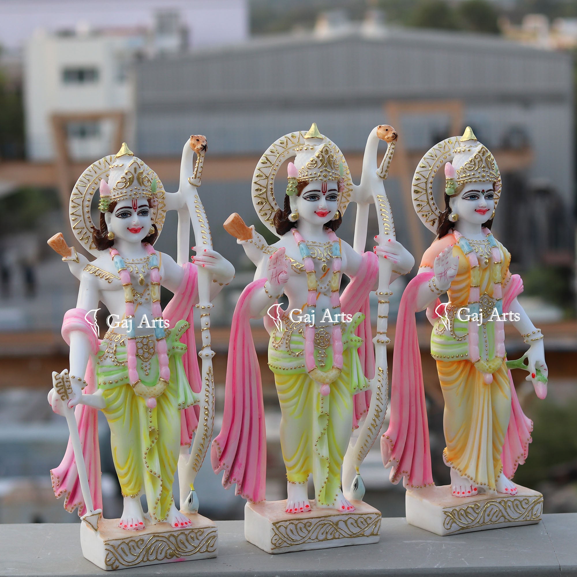 Ethiopia Marble Ram Jodi Idol | 18 Inch