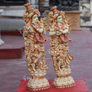 Makrana Marble Radha Krishna Statue | 30 Inch